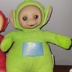 Vintage 1998 Playskool Plush Dipsy Green